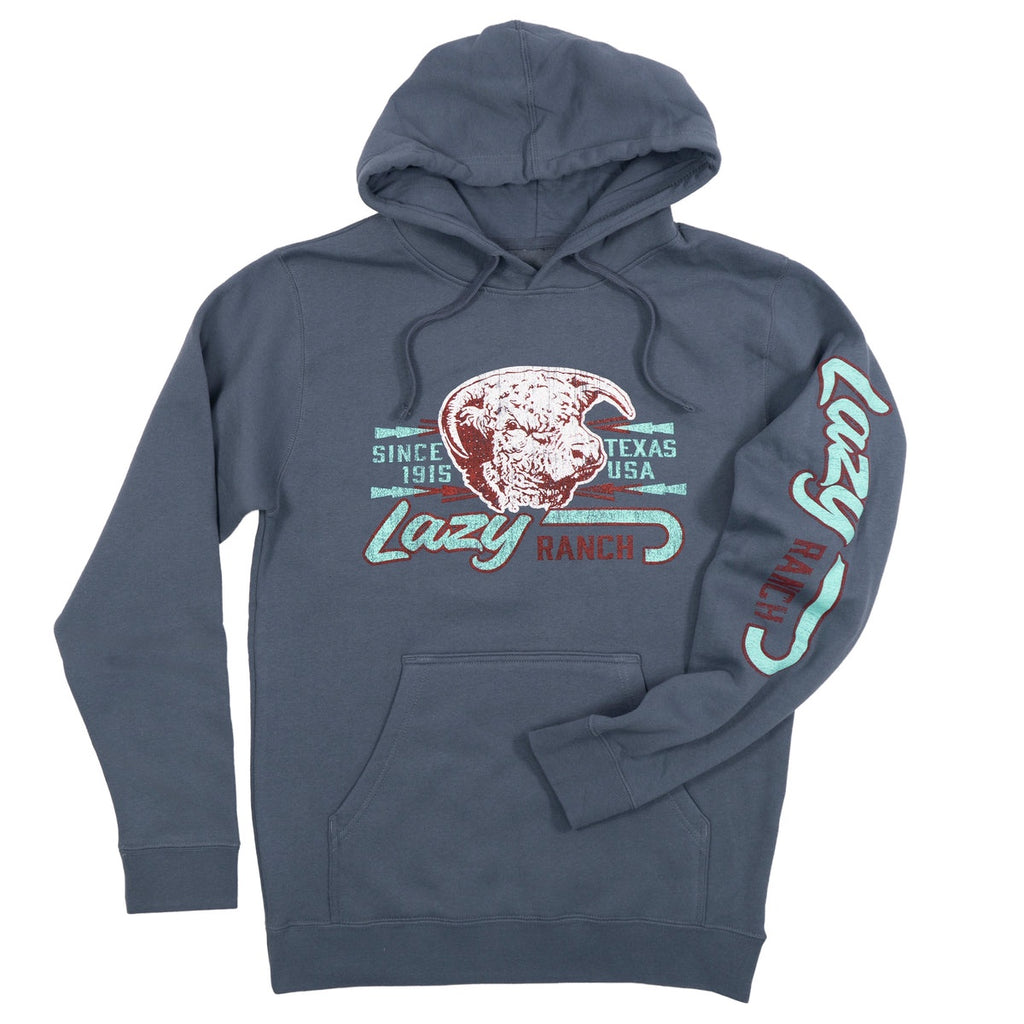 Lazy J Ranch Maverick Pullover Hoodie  Blue