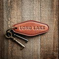Long Lake Leather Keychain Motel Style