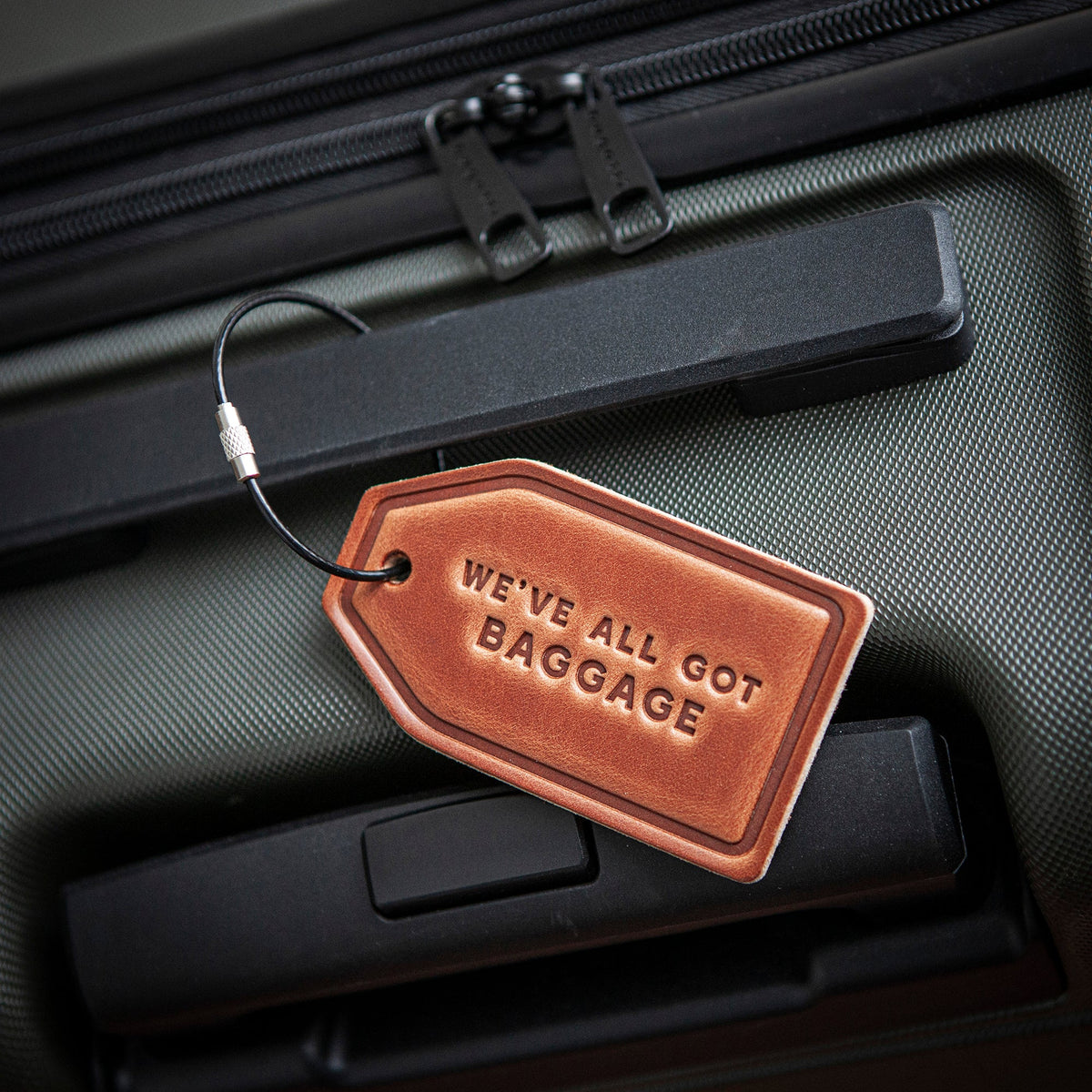 San Francisco SFO Leather Luggage Tag