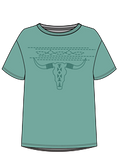 Panhandle Ladies Embossed Skull Tee