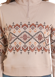 BORDER AZTEC 1/4 ZIP