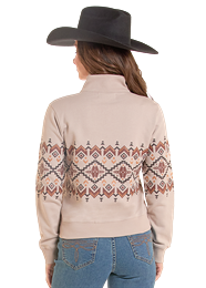 BORDER AZTEC 1/4 ZIP