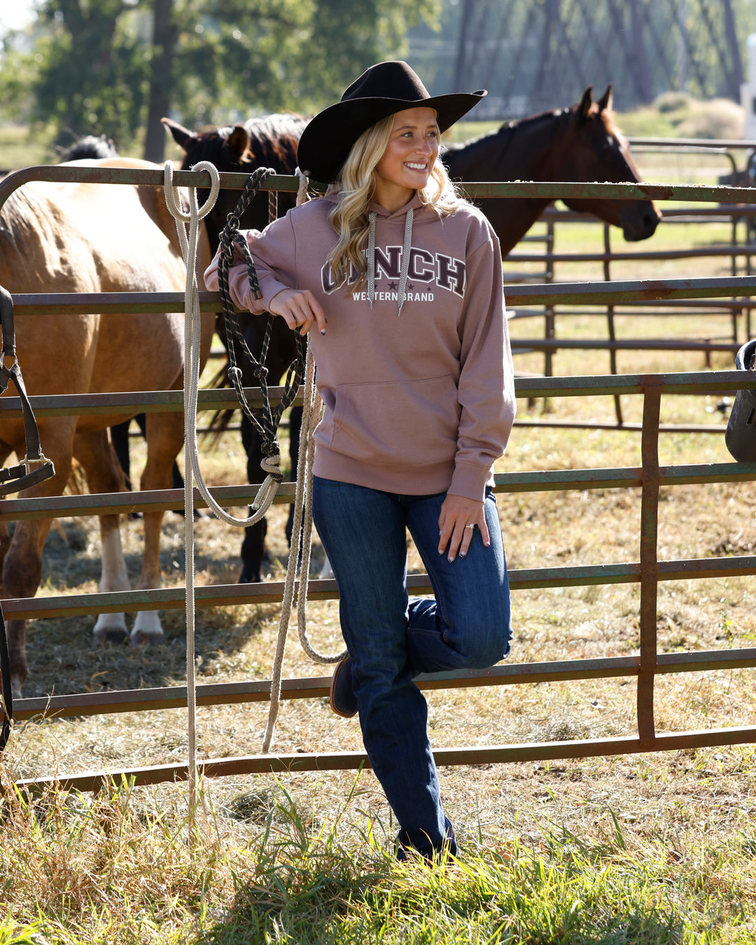 Cinch Pink Womens Hoodie