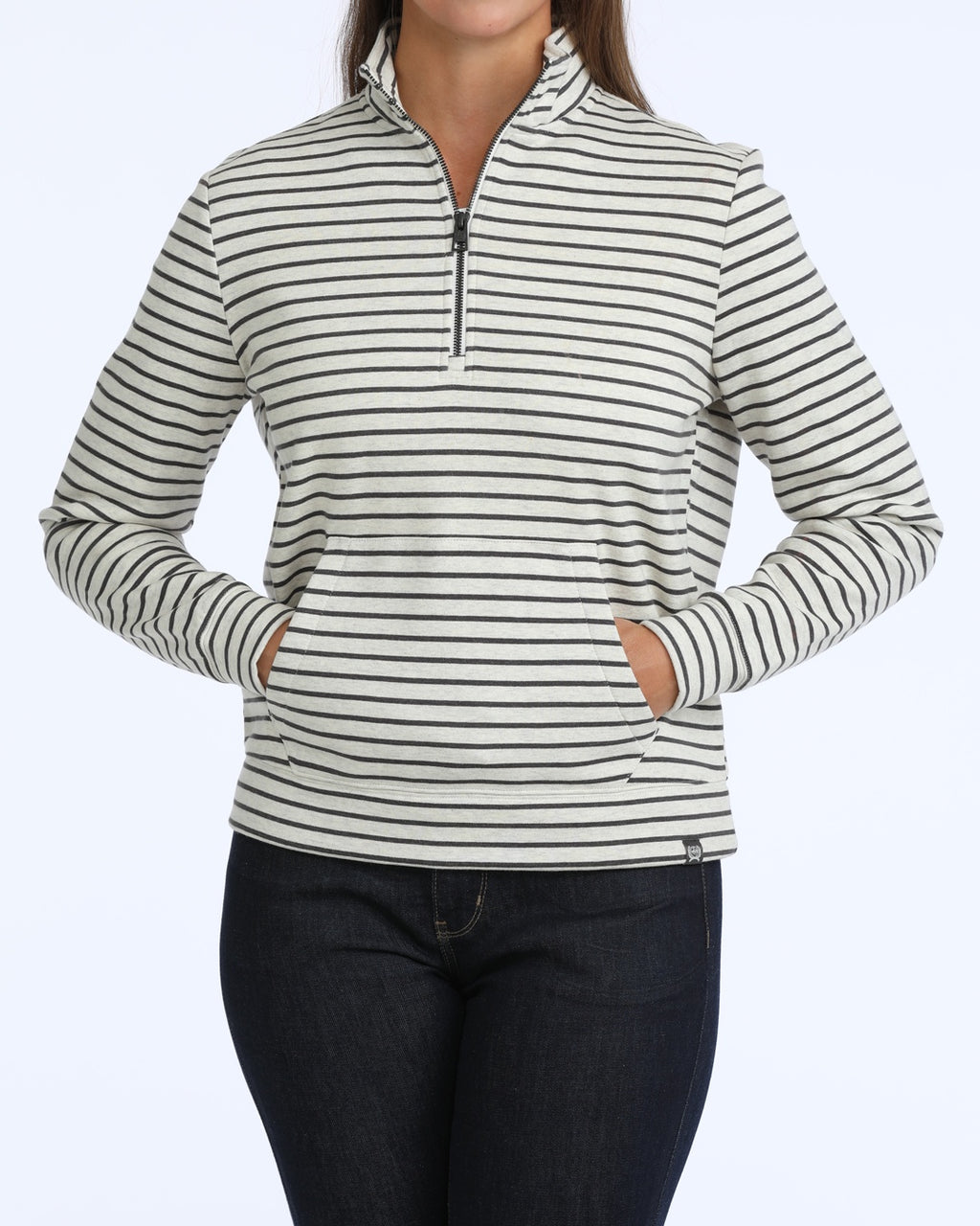 CINCH LADIES 1/4 ZIP SWEATSHIRT