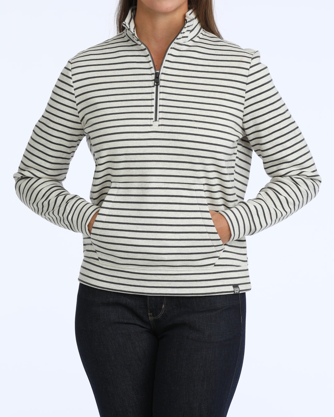 CINCH LADIES 1/4 ZIP SWEATSHIRT