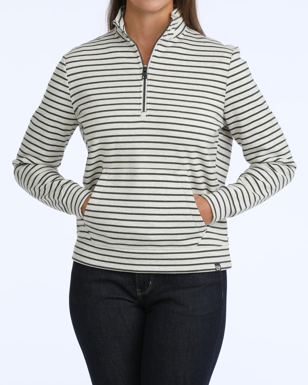 CINCH LADIES 1/4 ZIP SWEATSHIRT