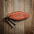 Martha's Vineyard Nautical Flag Leather Keychain Motel Style