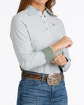 Cinch Womens L/S Hybrid Green