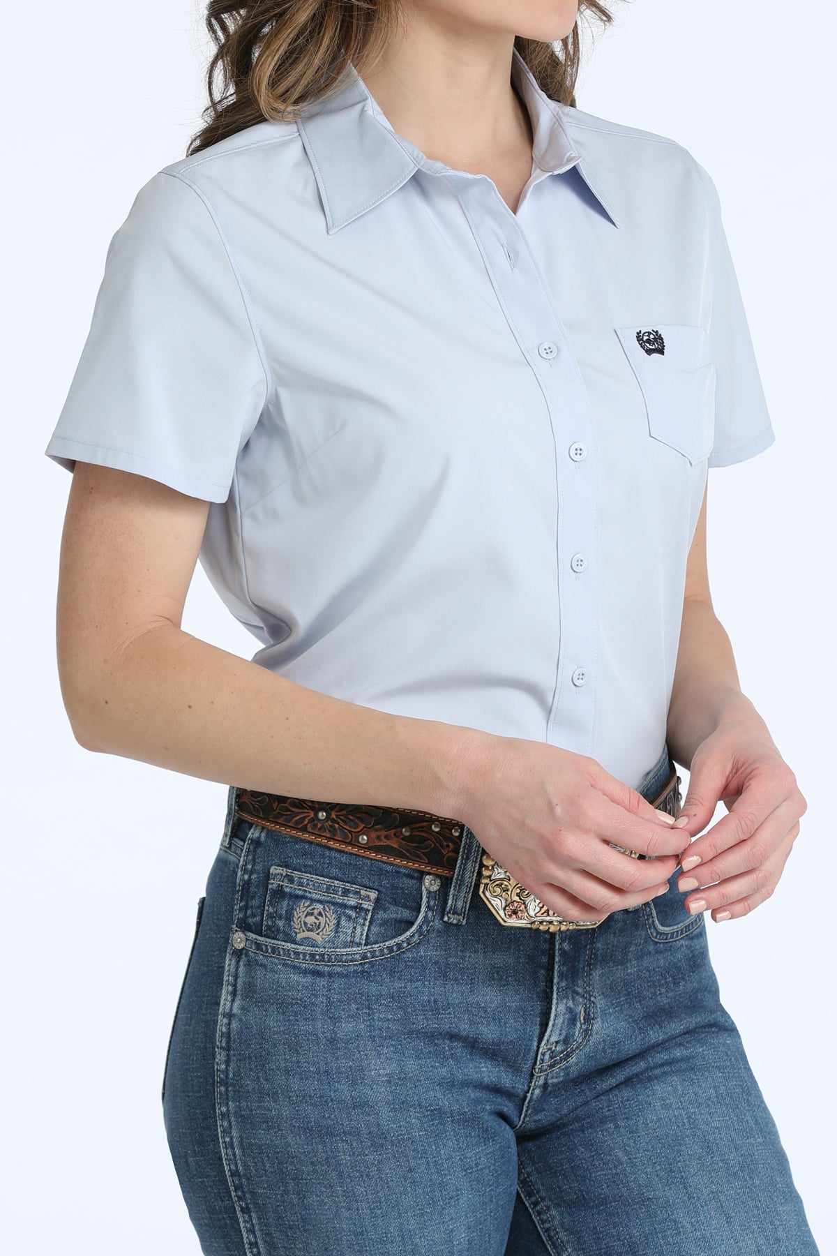 CINCH BLUE DRESS SHIRT