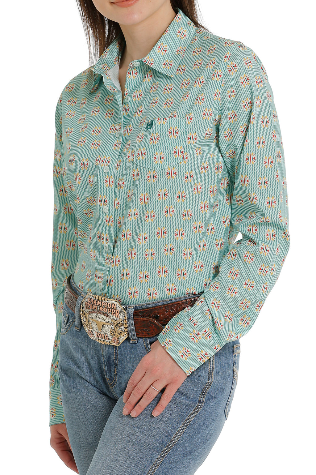 CINCH GREENISH BLOUSE