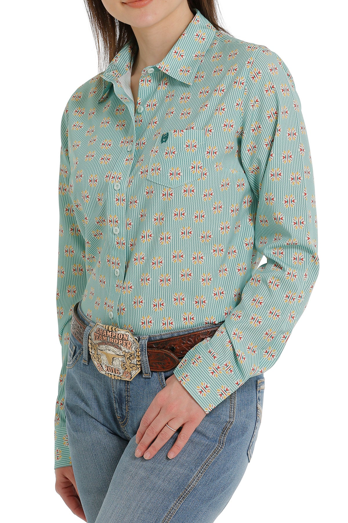 CINCH GREENISH BLOUSE