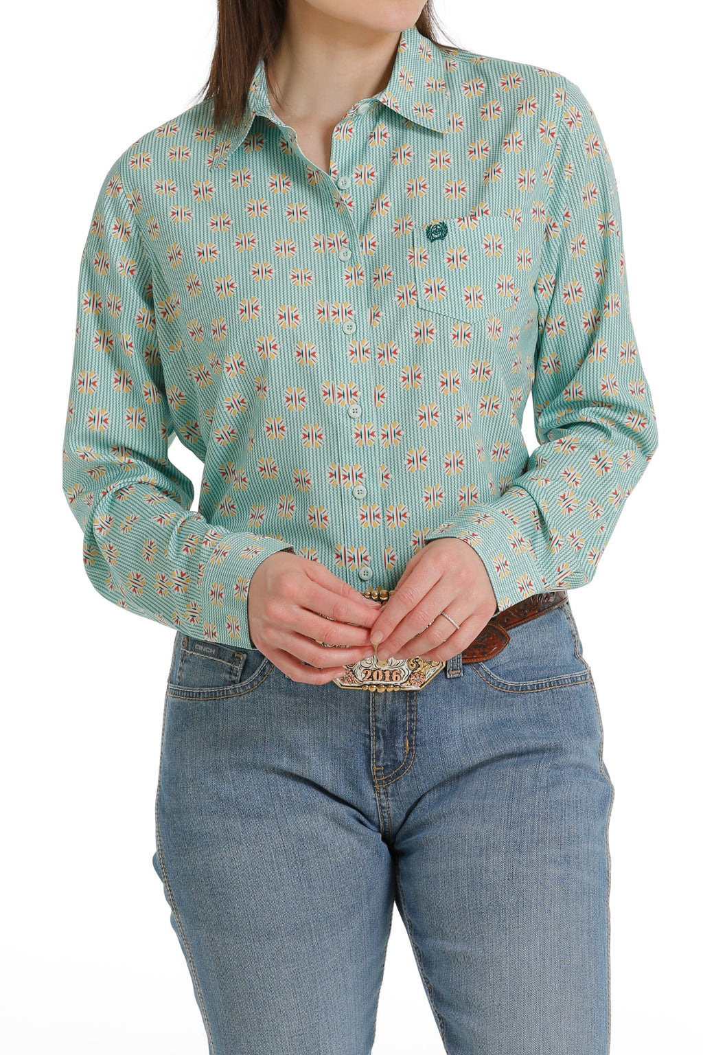 CINCH GREENISH BLOUSE