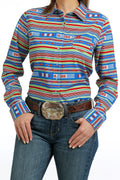 CINCH Red Blue Blouse ARENA FLEX
