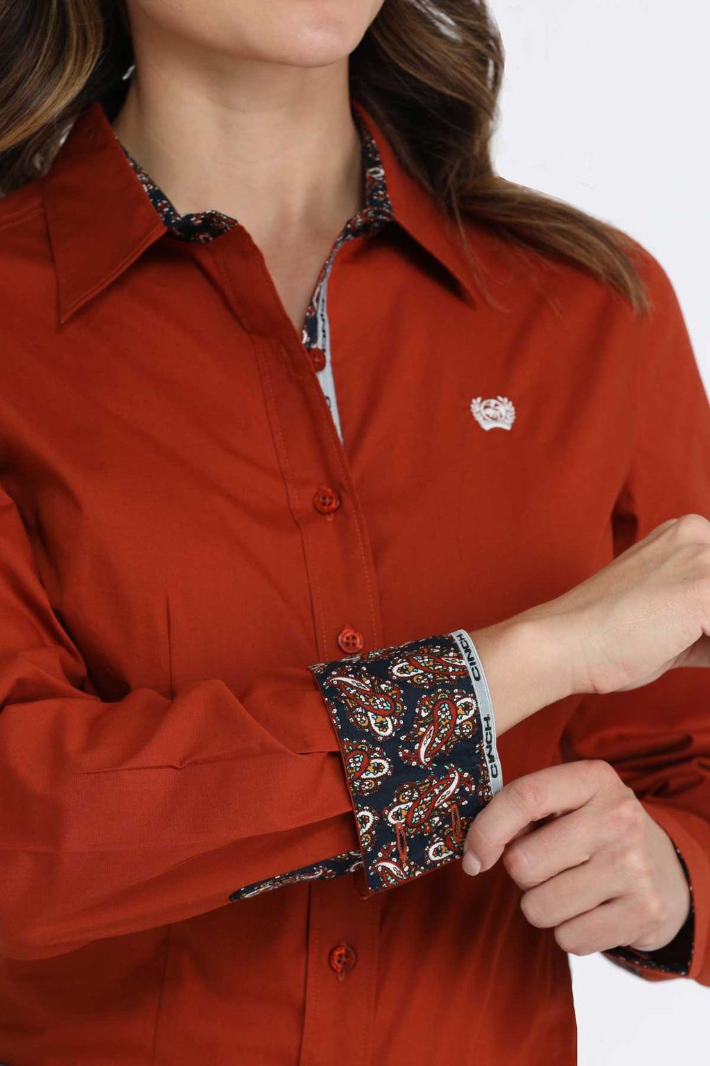 CINCH WOMENS L/S SOLID
