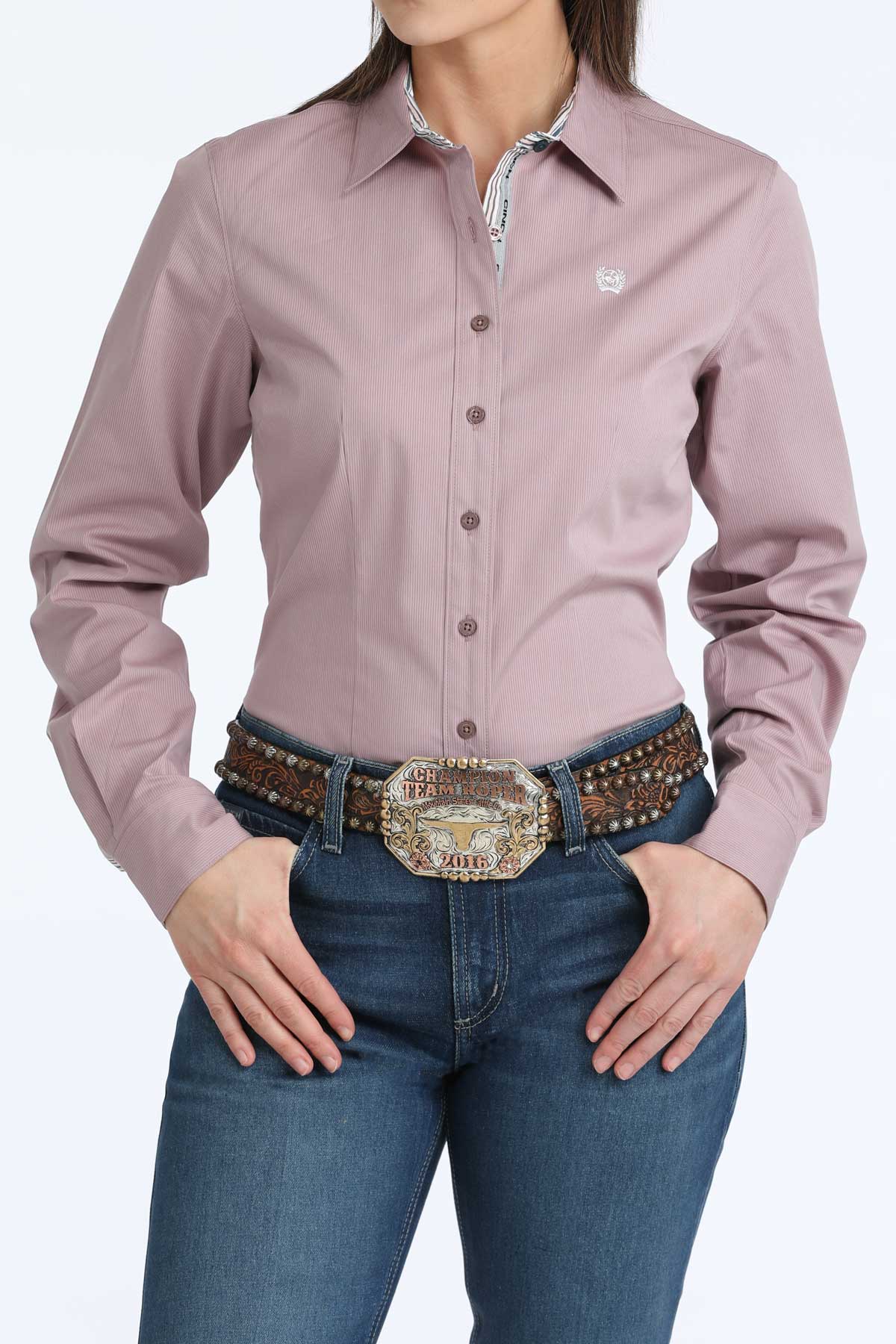 Stretch Arena Fit Button-Down Western Shirt