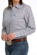 CIINCH BLUE & RED GREEN BLOUSE