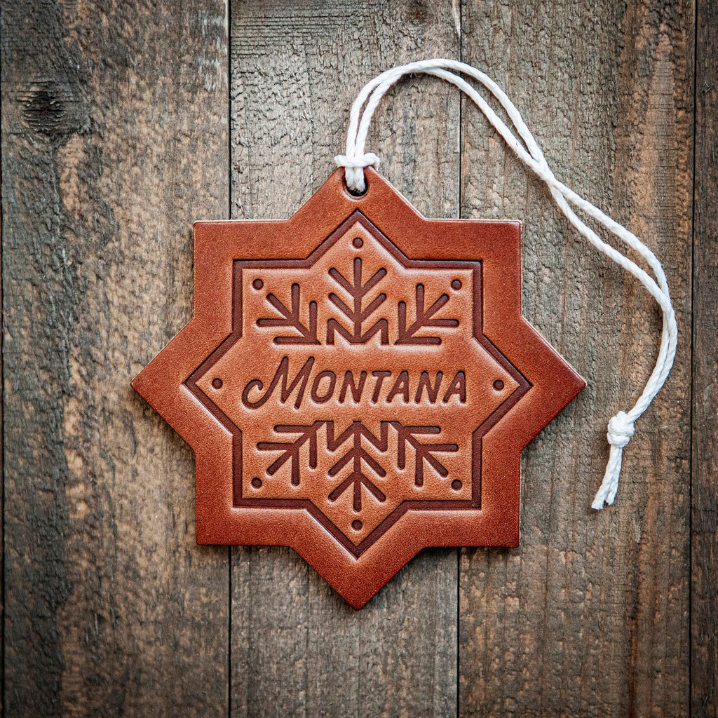 Montana Snowflake Holiday/Christmas Ornament
