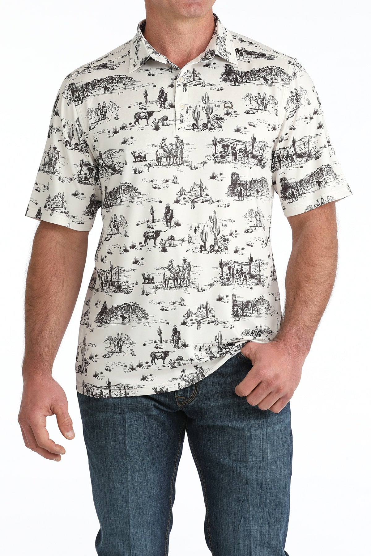 CINCH COWBOY POLO