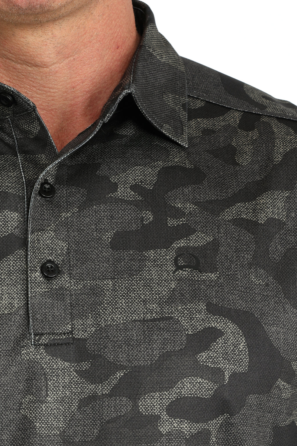 BLACK CAMO POLO