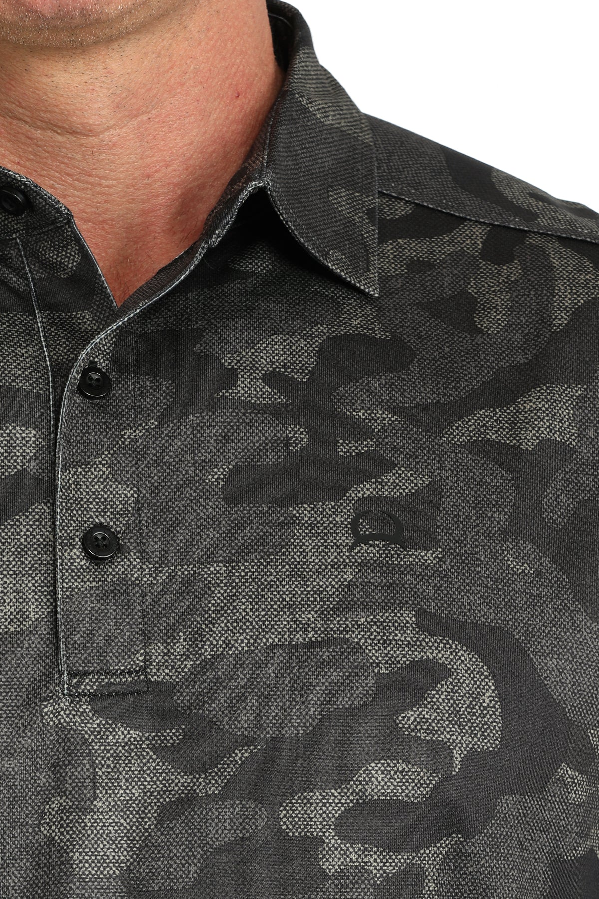 BLACK CAMO POLO