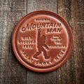 Great Smoky Mountains Original Mountain Man Leather Coaster