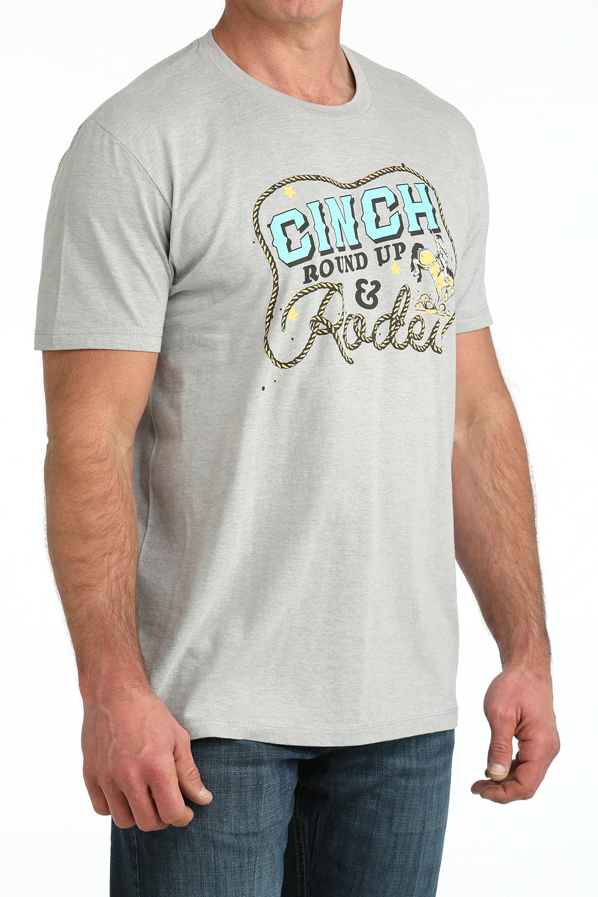 CINCH GRAY T-SHIRT W LOGO