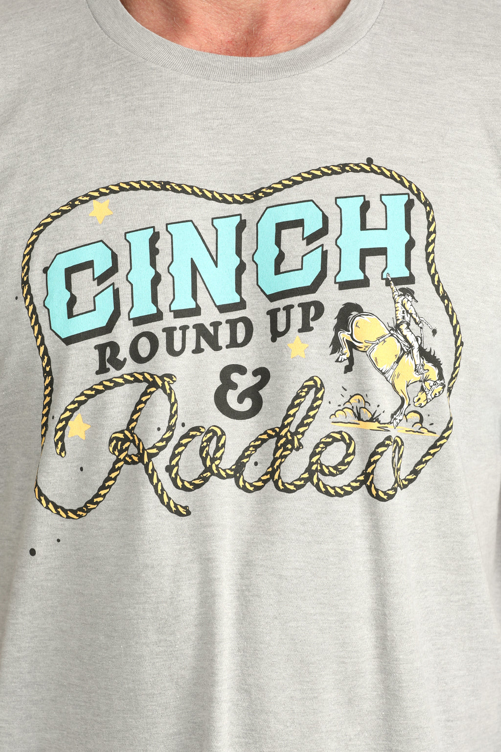 CINCH GRAY T-SHIRT W LOGO