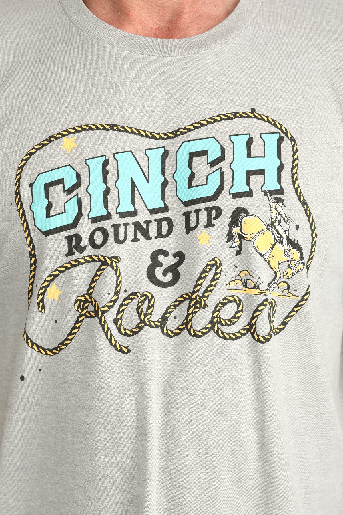 CINCH GRAY T-SHIRT W LOGO