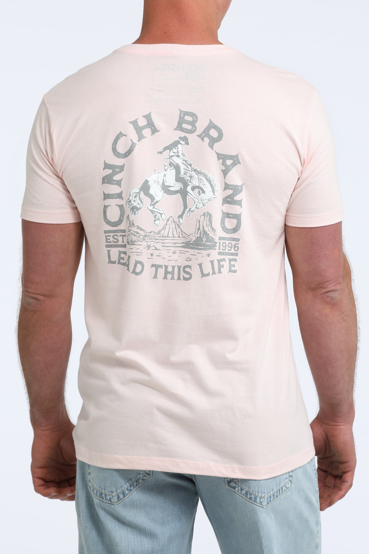 SOLID MENS PINK TEE