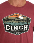 CINCH BURGANDY T-SHIRT