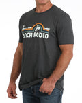 CINCH HEATHER NAVY LOGO T-SIRT