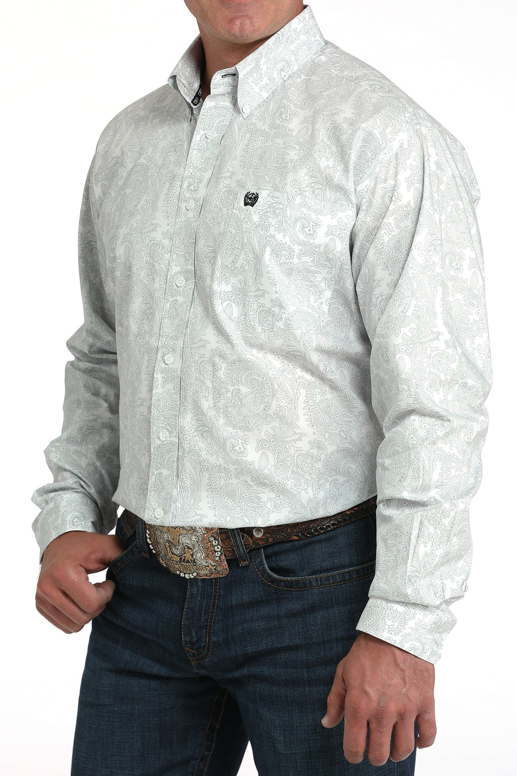 CINCH WHITE PAISLEY