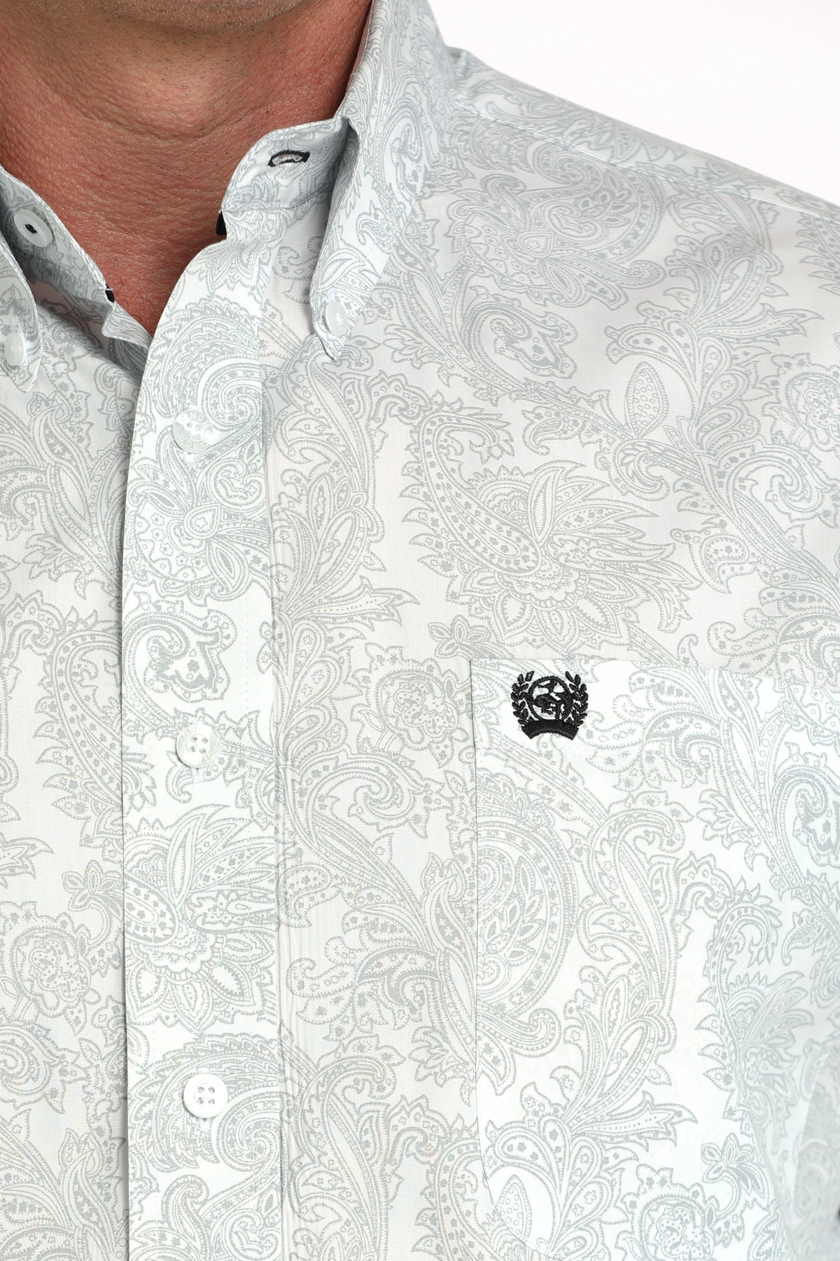 CINCH WHITE PAISLEY