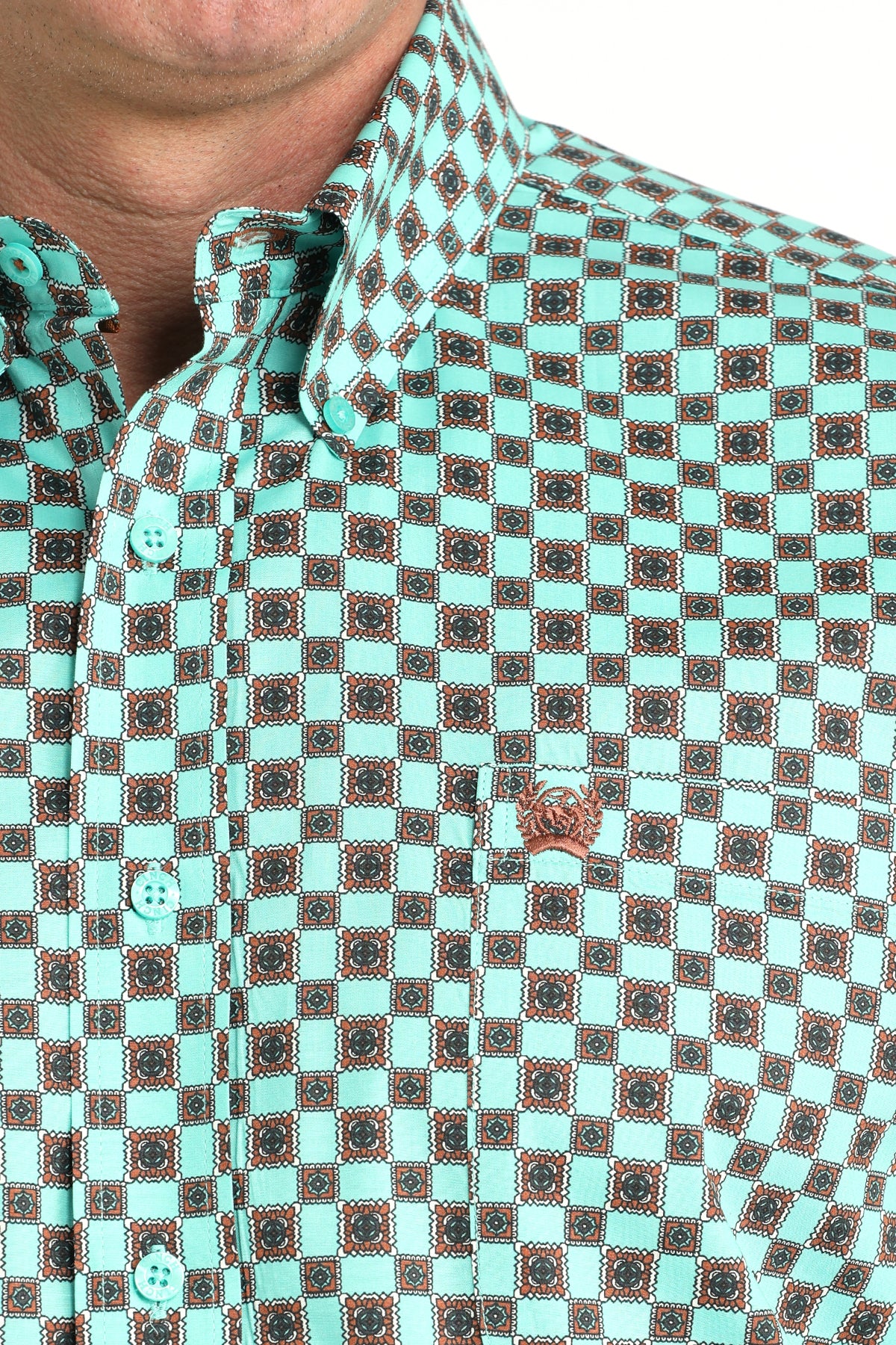 CINCH BLUE ORG CHECKERED