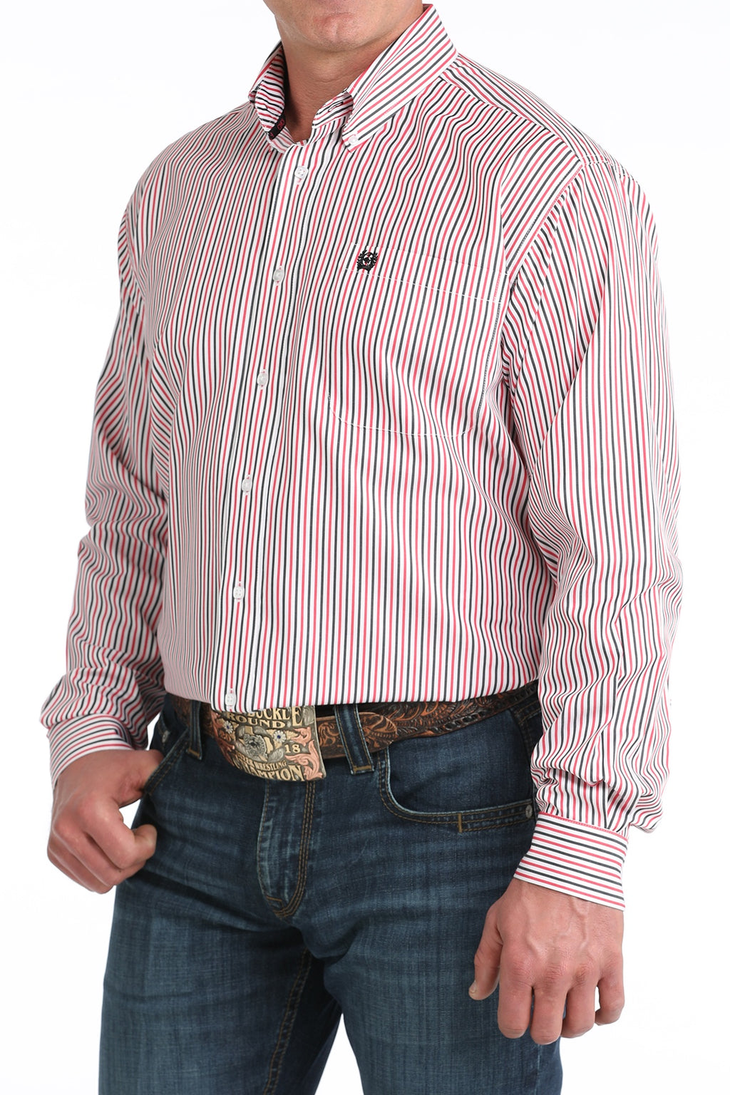 Men’s Cinch TENCEL™ Classic Fit Button-Down Western Shirt