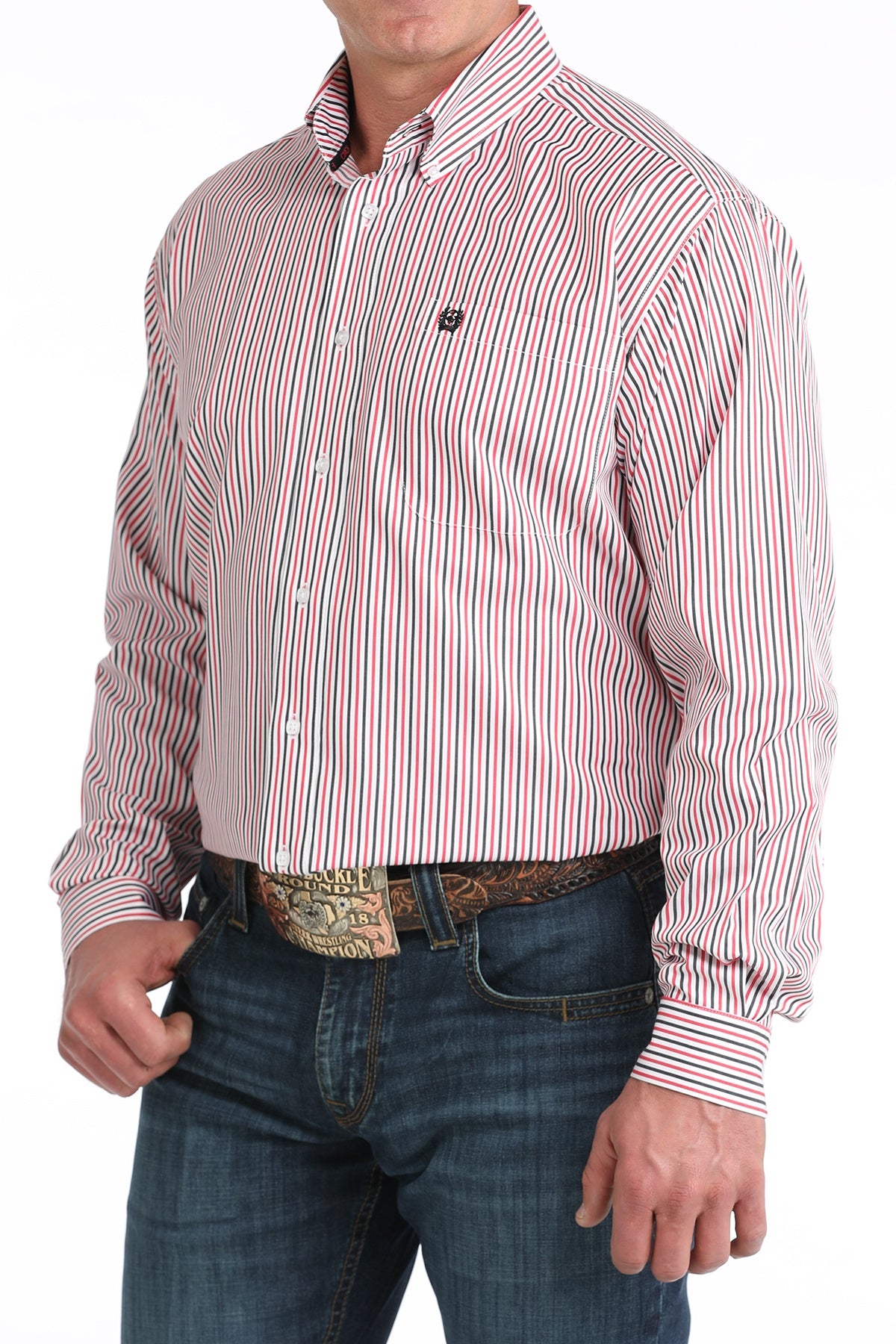 Men’s Cinch TENCEL™ Classic Fit Button-Down Western Shirt