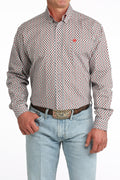 CINCH MENS L/S PRINT GREY