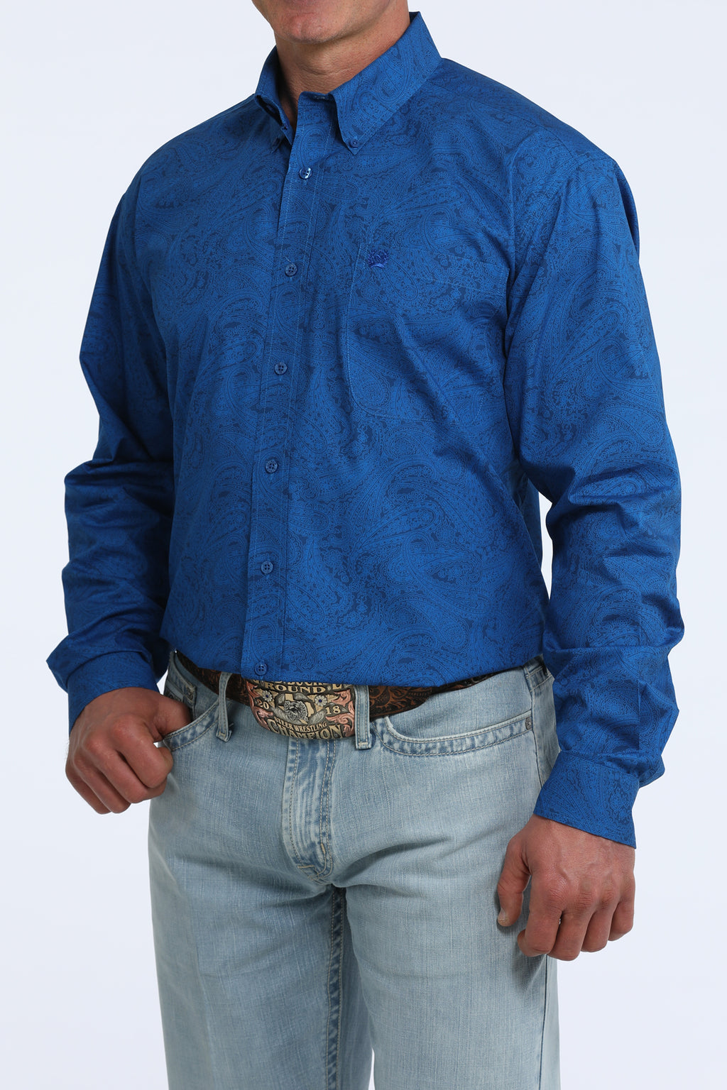 ROYAL BLUE PASLEY SHIRT