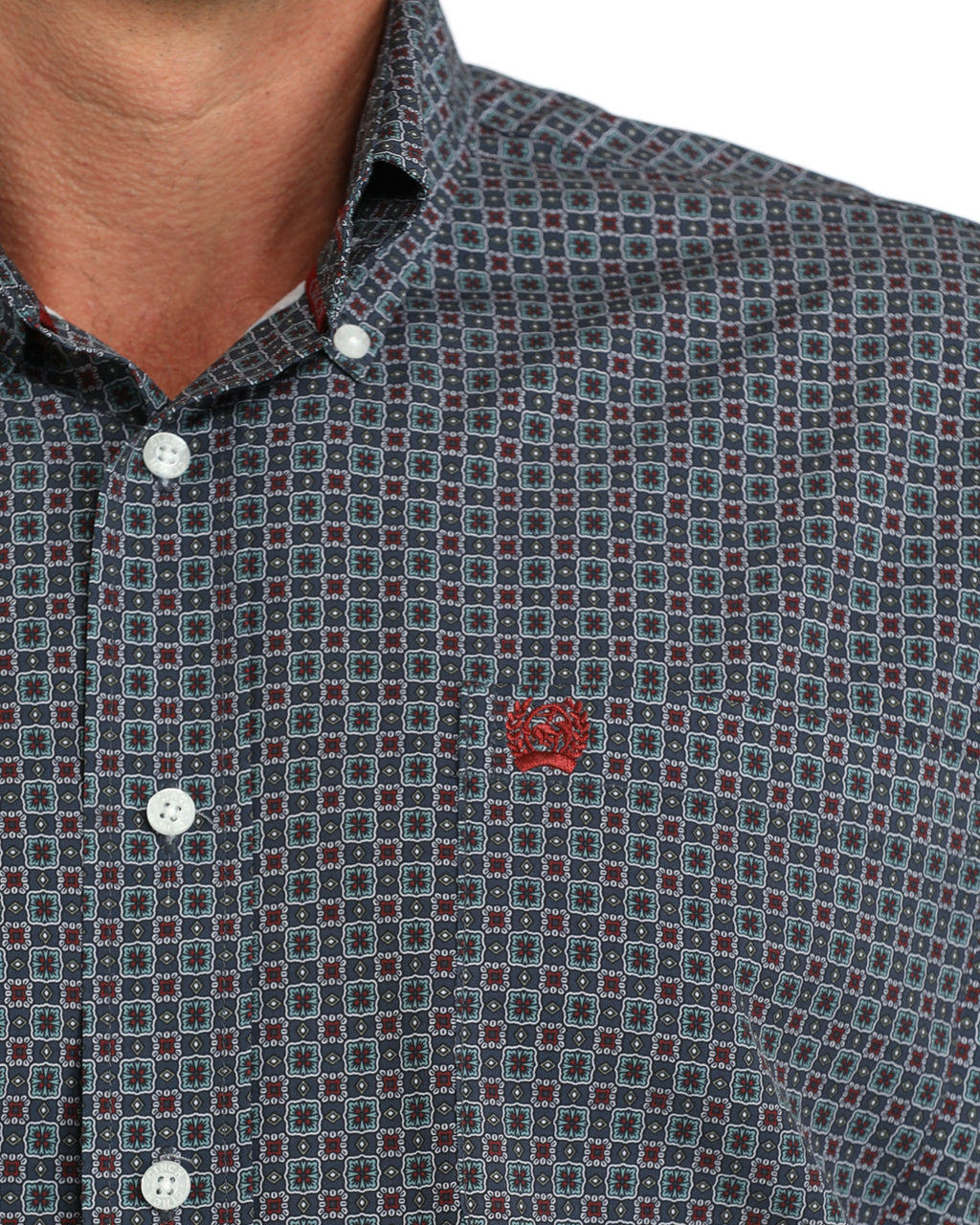 Men's Arenaflex Geo Print Classic Fit Long Sleeve
