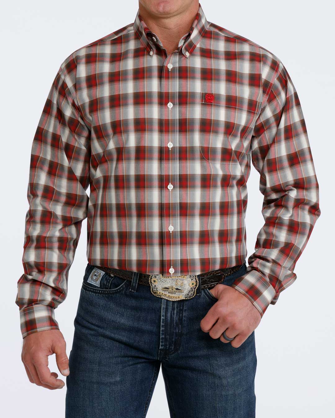 CINCH RED MULTI PLAID