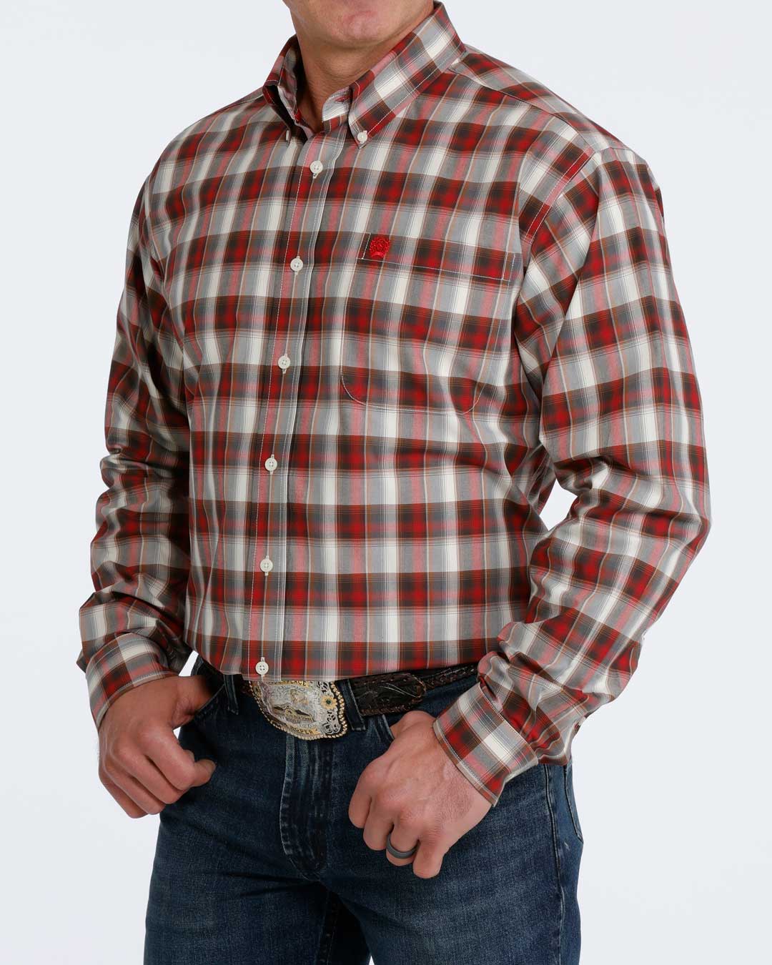 CINCH RED MULTI PLAID