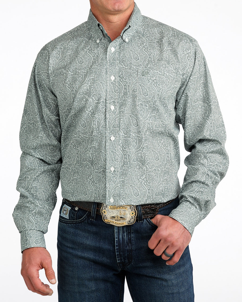 GREY STRIPE PAISLEY