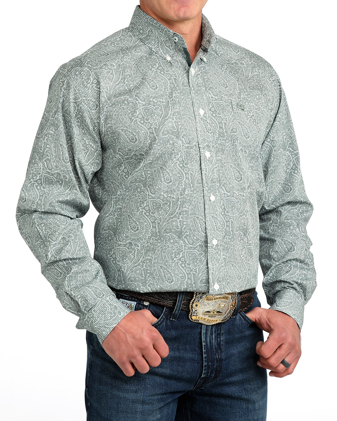 GREY STRIPE PAISLEY