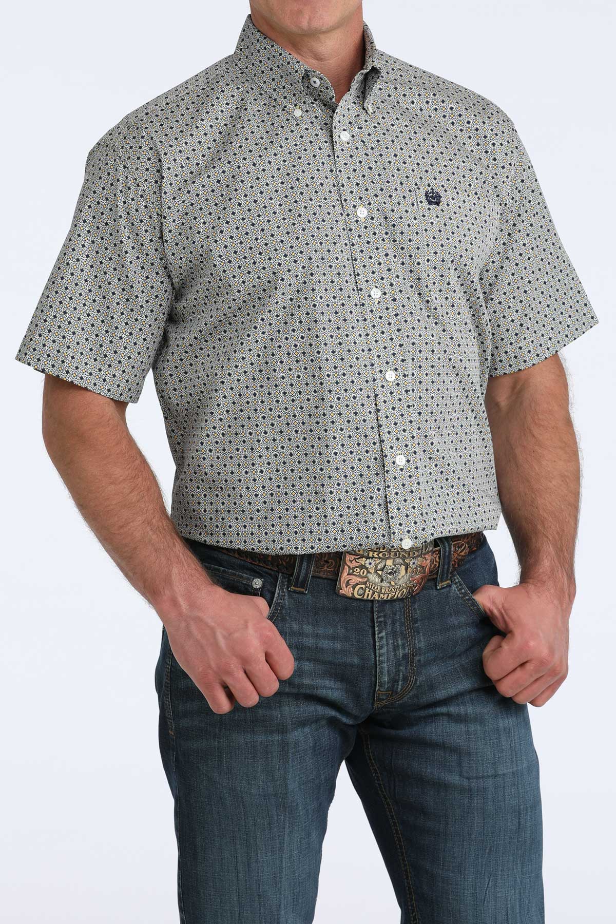 CINCH SHORTL SLEEVE GREY