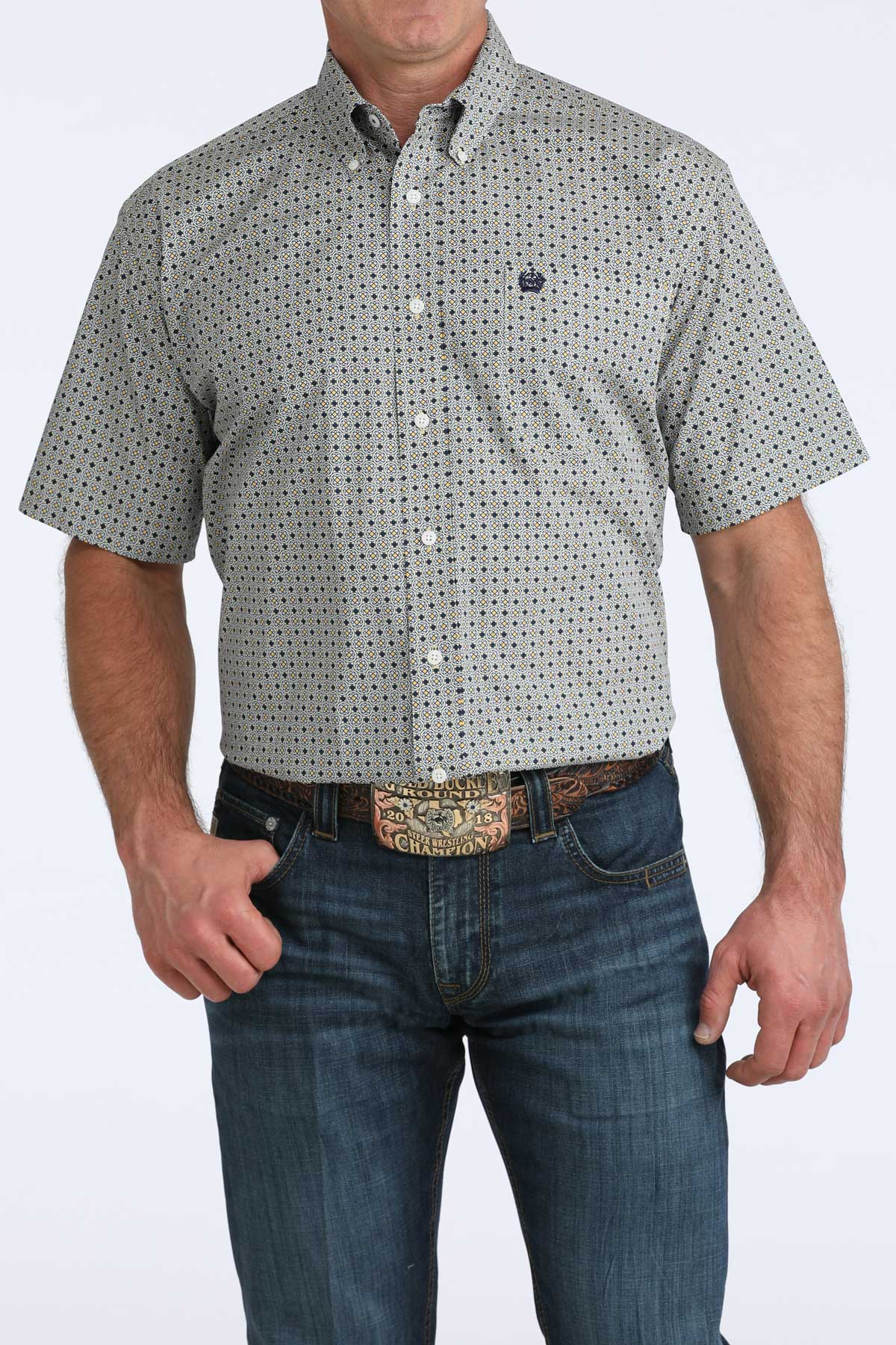 CINCH SHORTL SLEEVE GREY