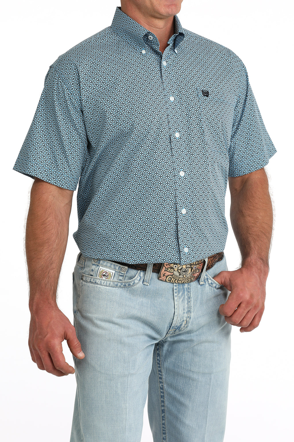 CINCH BLUE SHORT SLEEVE