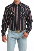 CINCH MENS L/S BLACK BUTTON UP