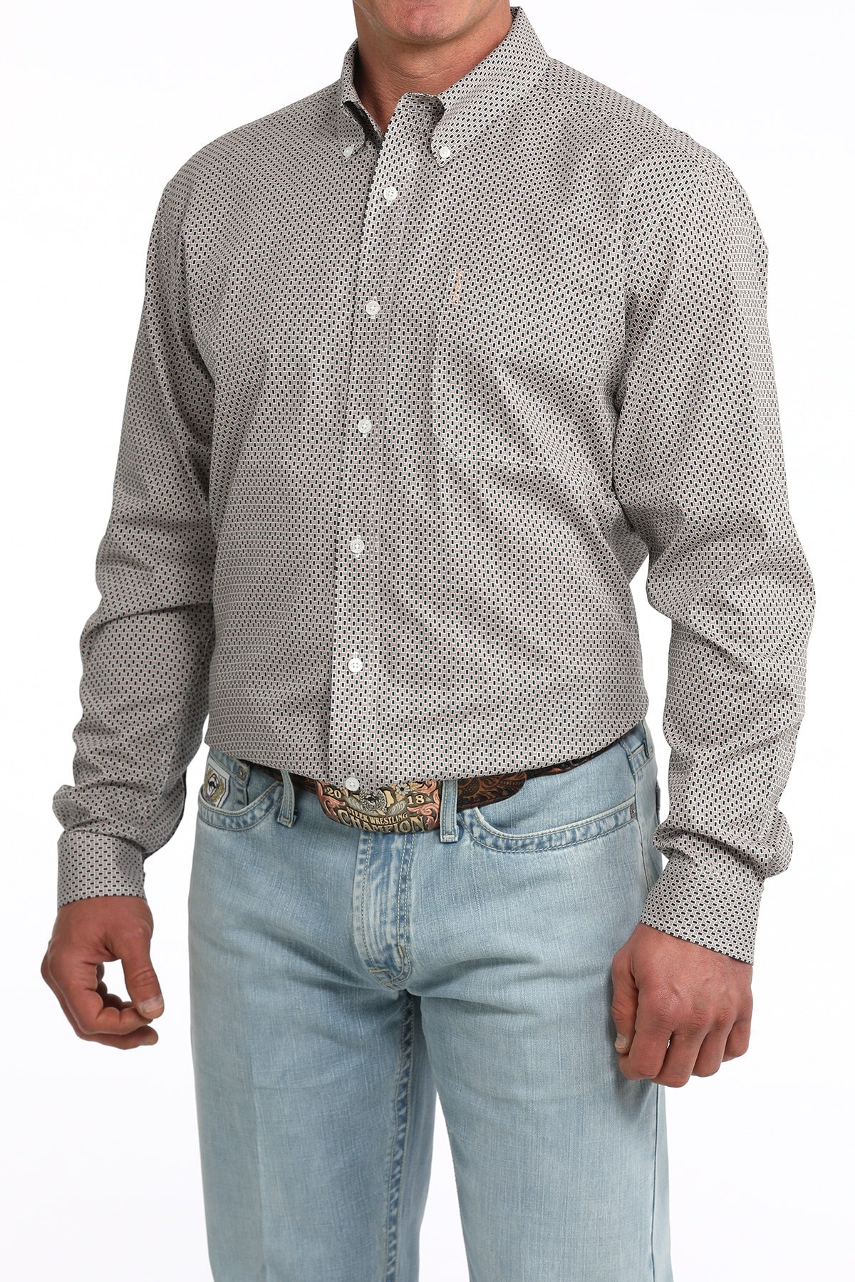 CINCH WHITE PINK PATTERN