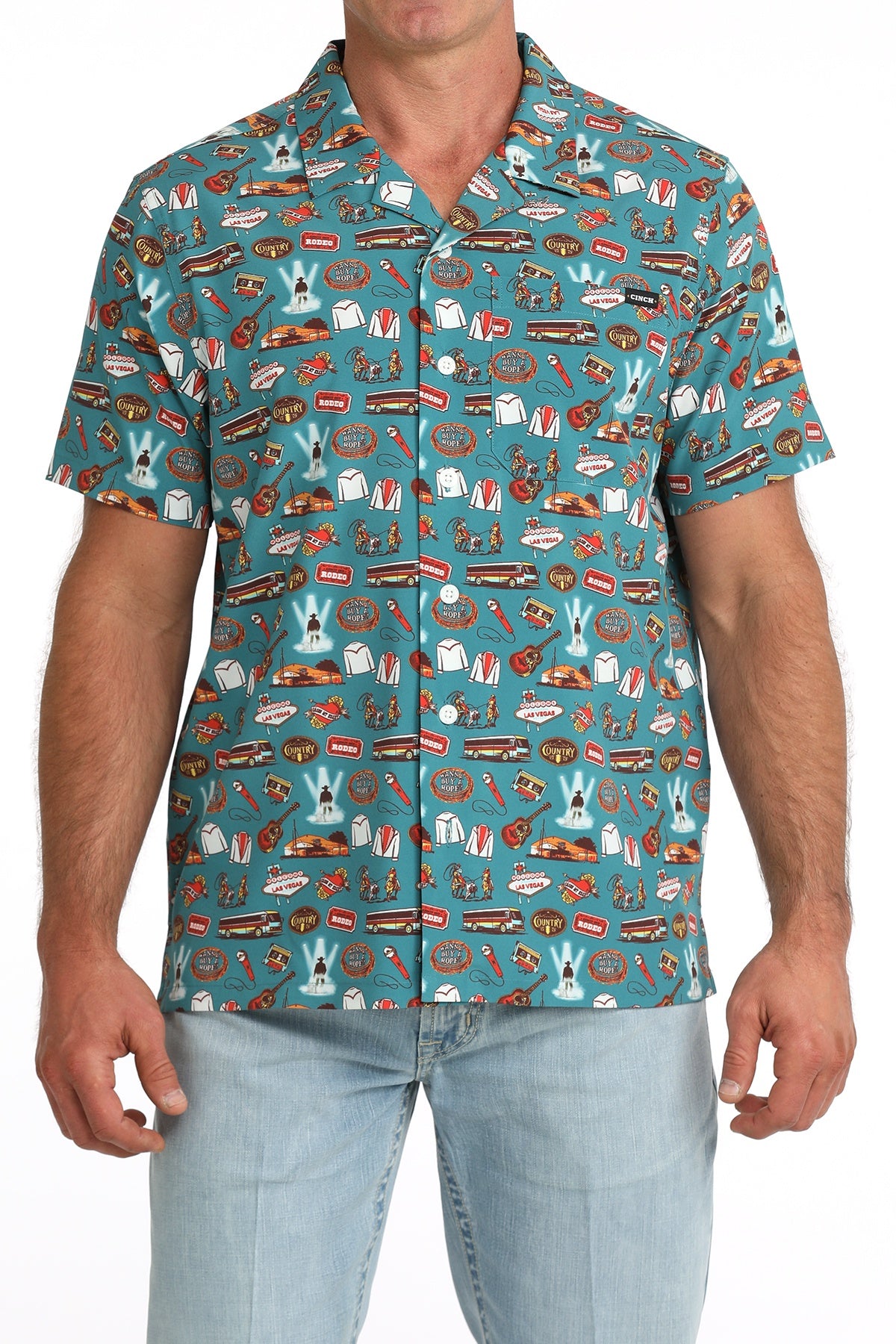 TEAL CAMP SHIRT