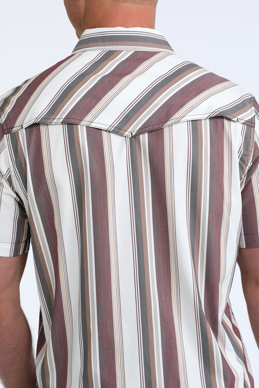 MENS S/S CAMP STRIPPED SHIRT